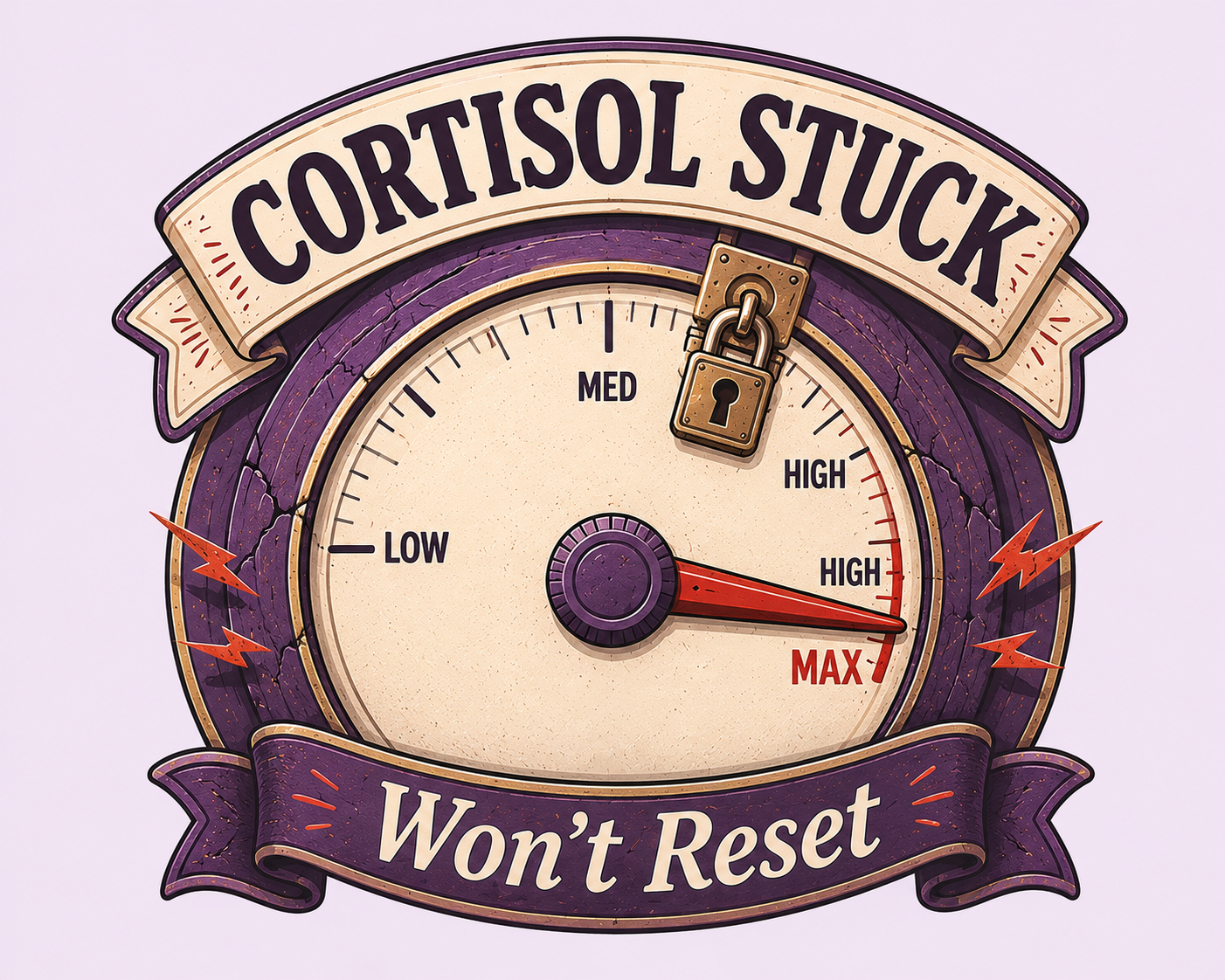 Broken-switch / stuck-thermostat illustration